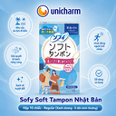 Băng vệ sinh Tampon Unicharm hộp 10 chiếc - Regular (Xanh dương - Ít đến bình thường)