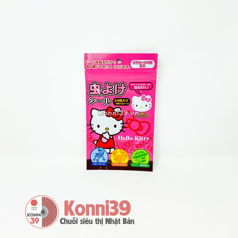 Miếng dán chống muỗi hình Hello Kitty 24 miếng