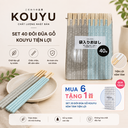 Set 40 đôi đũa gỗ Kouyu tiện lợi