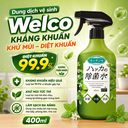 Dung dịch vệ sinh Welco kháng khuẩn khử mùi diệt khuẩn 99.9% 400ml