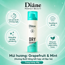 Dầu gội khô Diane Perfect Beauty Dry Shampoo Grapefruit &amp; Mint 40g