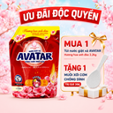 Túi nước giặt xả AVATAR hương hoa anh đào 2.2kg