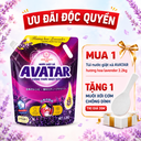Túi nước giặt xả AVATAR hương hoa lavender 2.2kg