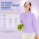 Áo chống nắng UV Cool Touch Konni39 - Purple L