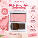 Phấn trang điểm cho má và mắt mềm mịn, lâu trôi Cezanne Cheek Blush - Màu 04