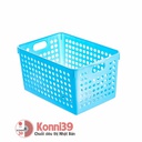 Giỏ đựng đồ sâu có tay cầm - lam