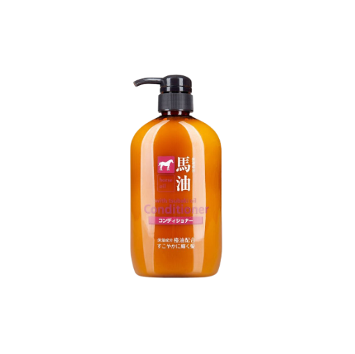Dầu xả mỡ ngựa Kumano Horse Oil Natural Hair 600ml