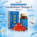 Viên uống Omega 3 Genkifami chiết xuất dầu gan cá hộp 90 viên