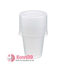 Set 4 cốc nhựa Inomata có nắp 380ml