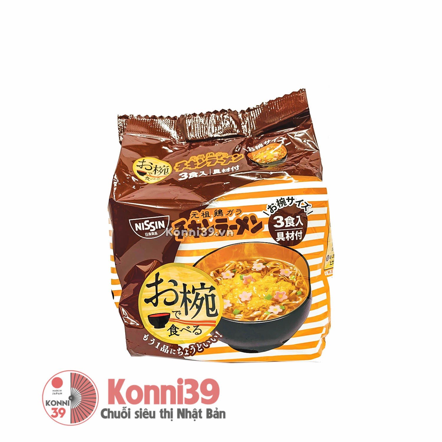 Mì Ramen Vị Gà Nissin Túi 3 gói