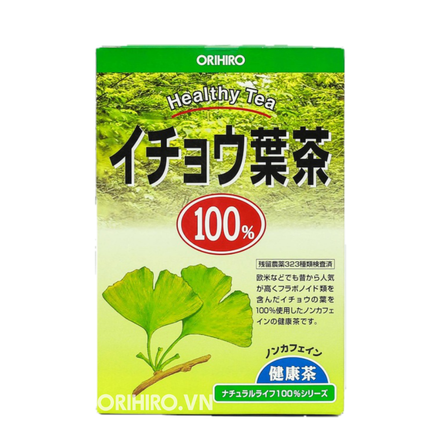Trà lá bạch quả bổ não Orihiro tuần hoàn máu 2g x 26 túi 