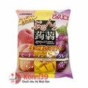 Thạch Orihiro mix 3 vị hoa quả 24 chiếc x 18 g - vị nho đen, đào và xoài